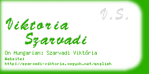 viktoria szarvadi business card